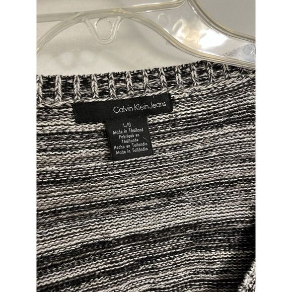 Calvin Klein‎ Sweater Womens Sz Large Black Knit Dolman Sleeve - Picture 2 of 10
